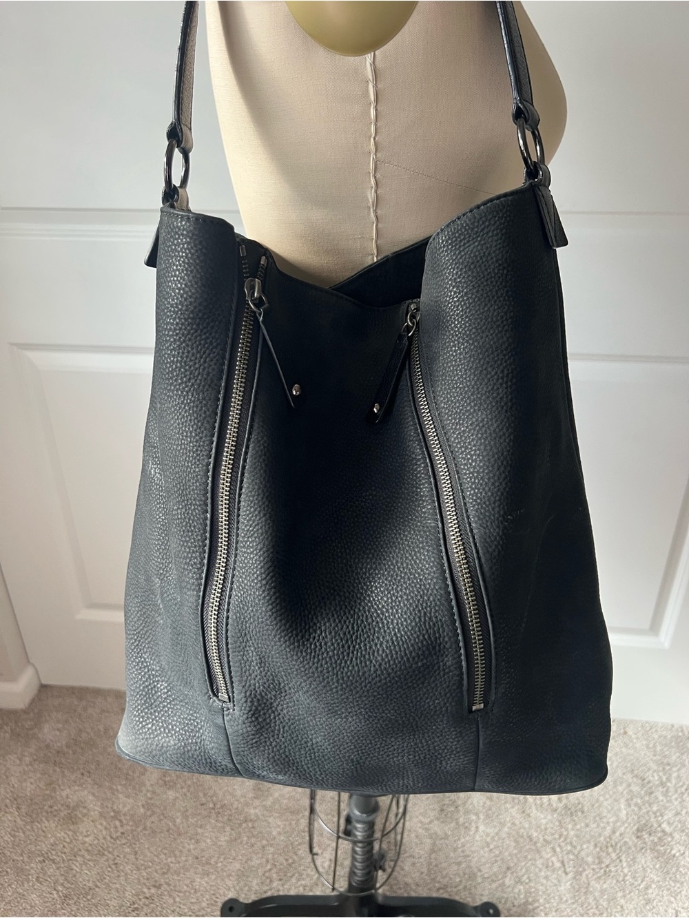 Cole Haan Black Leather Tote Bag